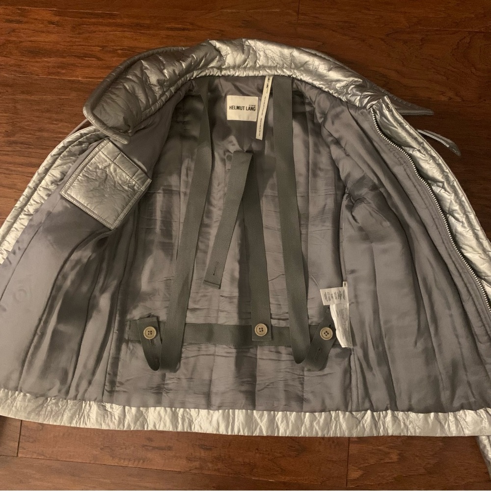 HELMUT LANG Silver Astro Jacket | Size XS - Picture 8 of 10